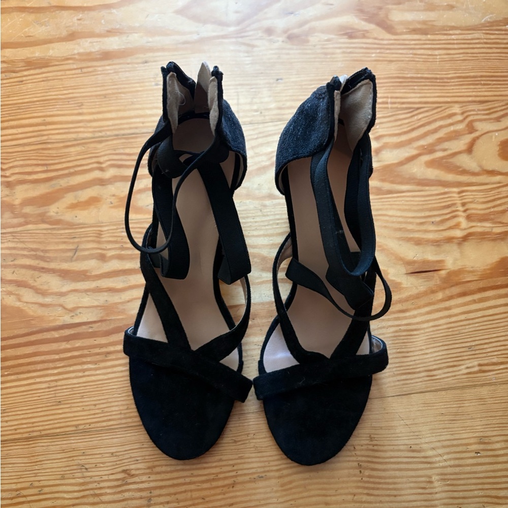 Black Strappy Heels